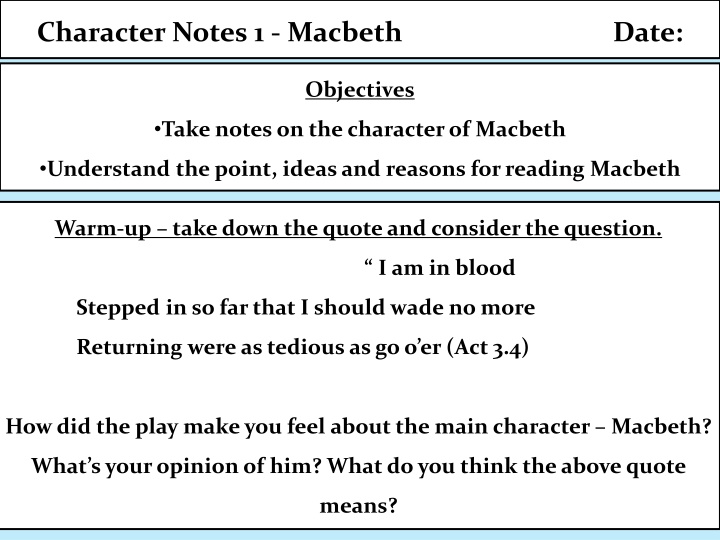 Analyzing the Character of Macbeth in Shakespeare's Tragedy