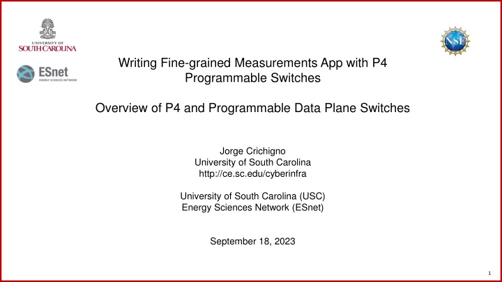 Workshop on Fine-grained Measurements App with P4 Programmable Switches
