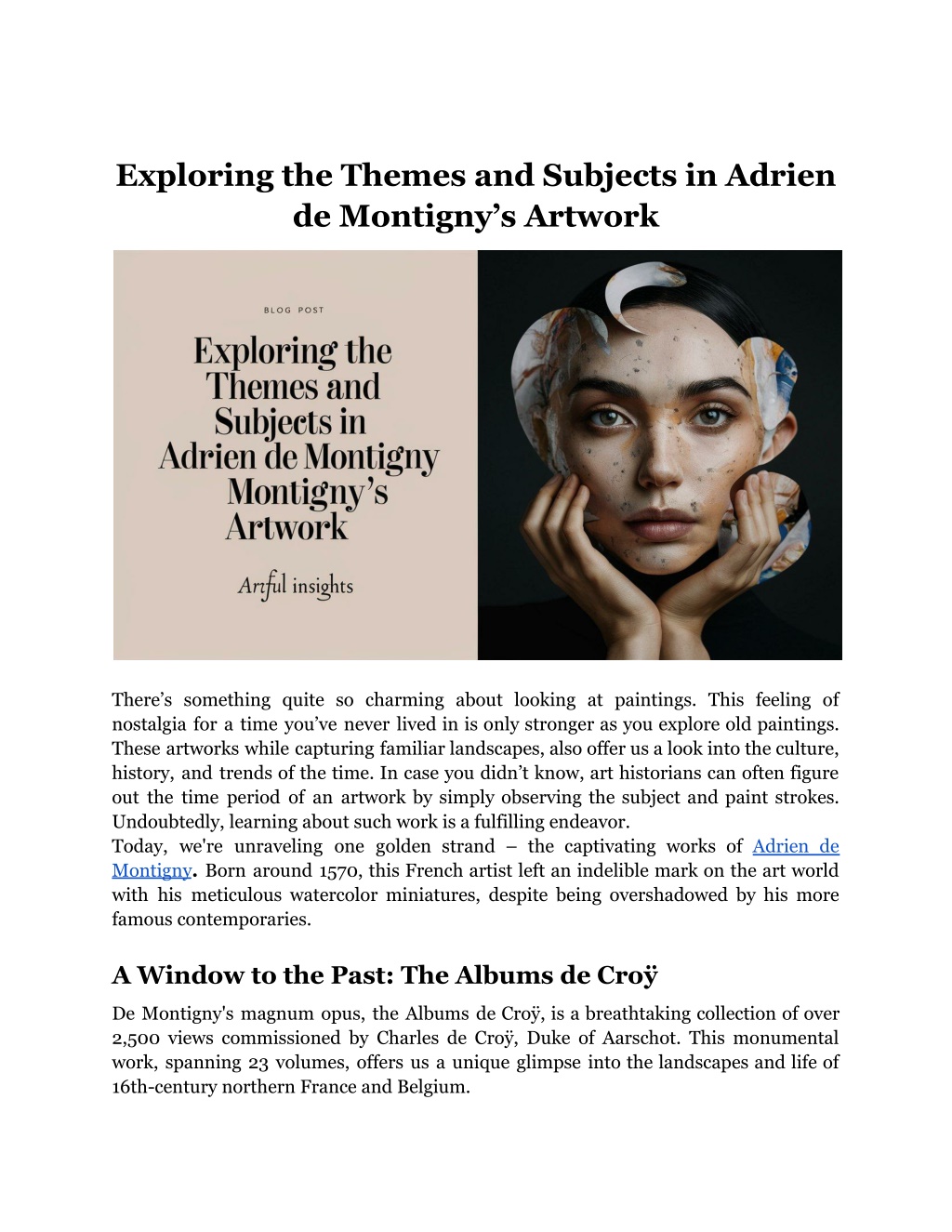 exploring the themes and subjects in adrien l.w