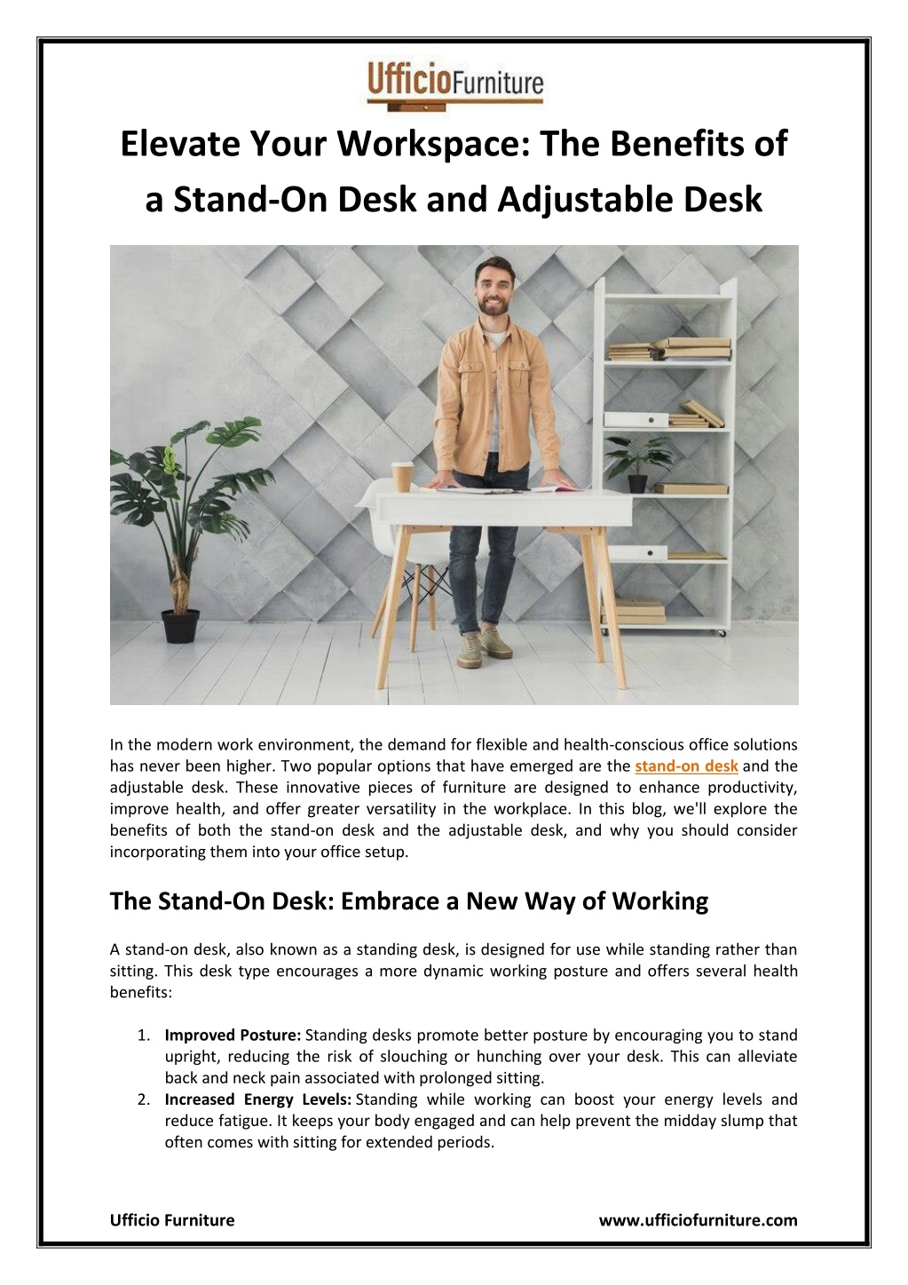 elevate your workspace the benefits of a stand l.w