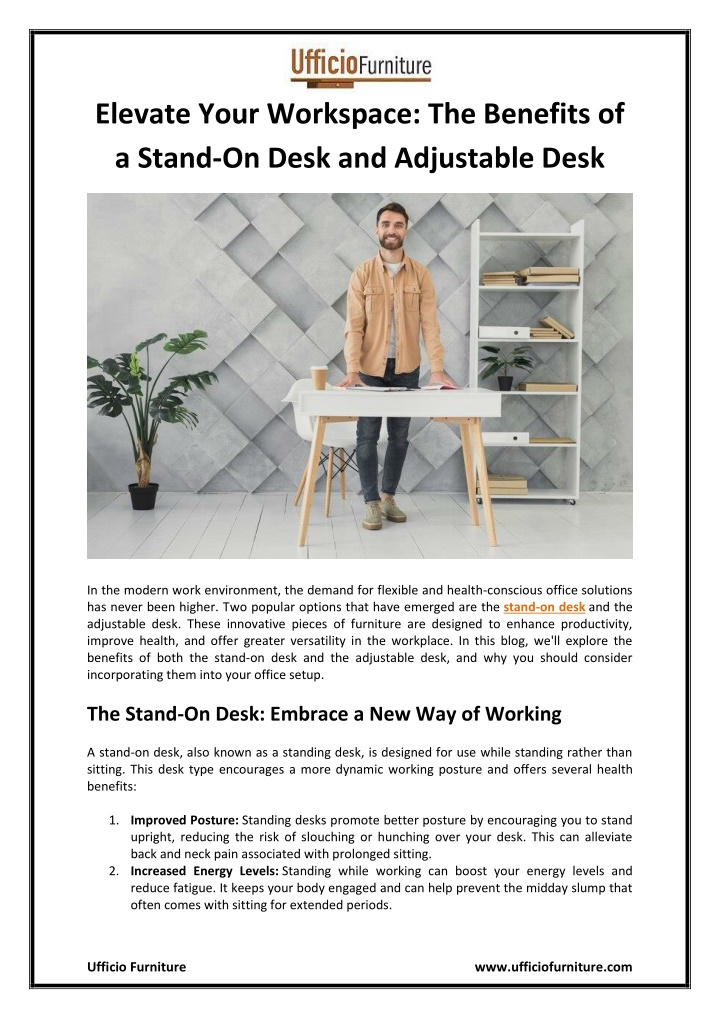 elevate your workspace the benefits of a stand n.w