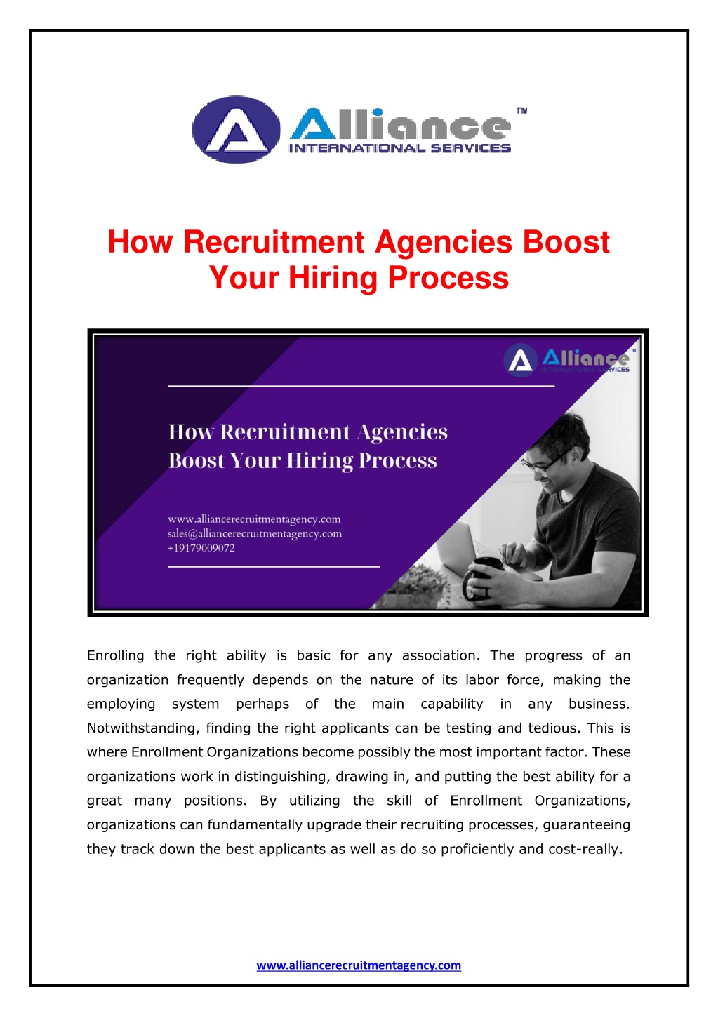 how recruitment agencies boost your hiring process l.w