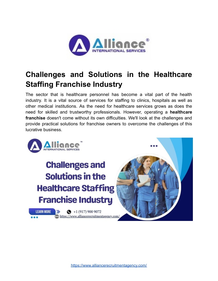 challenges and solutions in the healthcare n.w