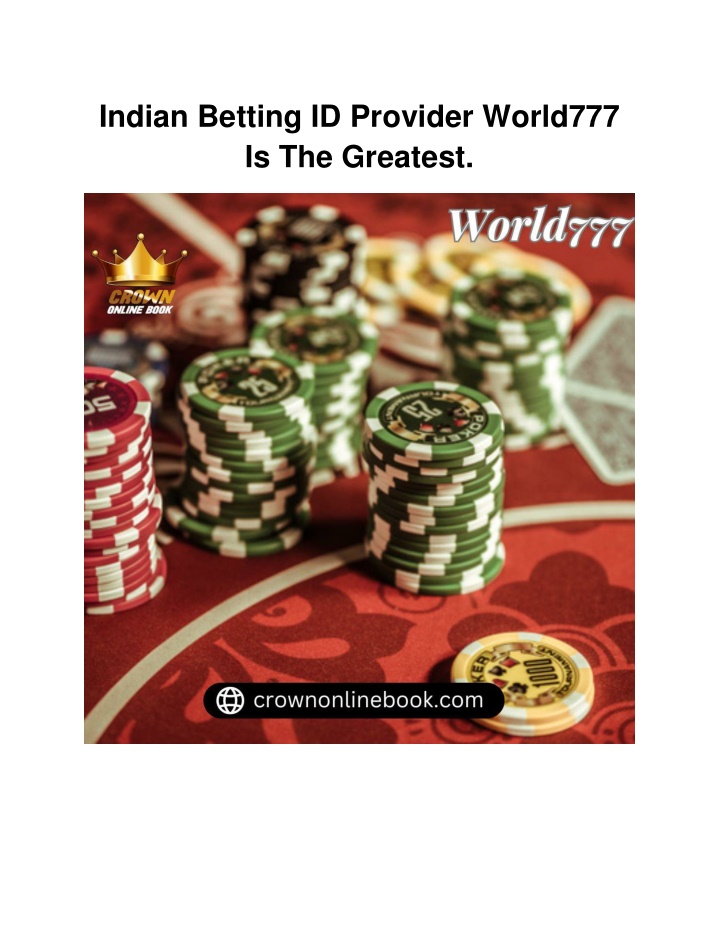 indian betting id provider world777 n.w