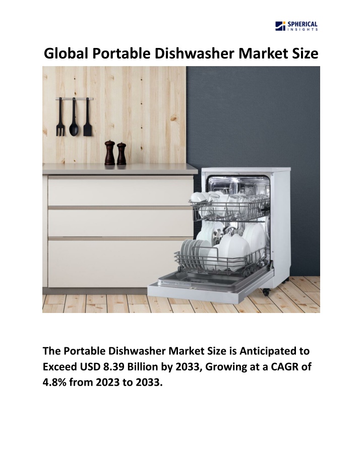 global portable dishwasher market size n.w