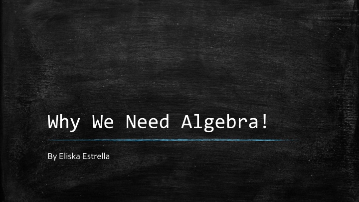 The Importance of Algebra in Everyday Life
