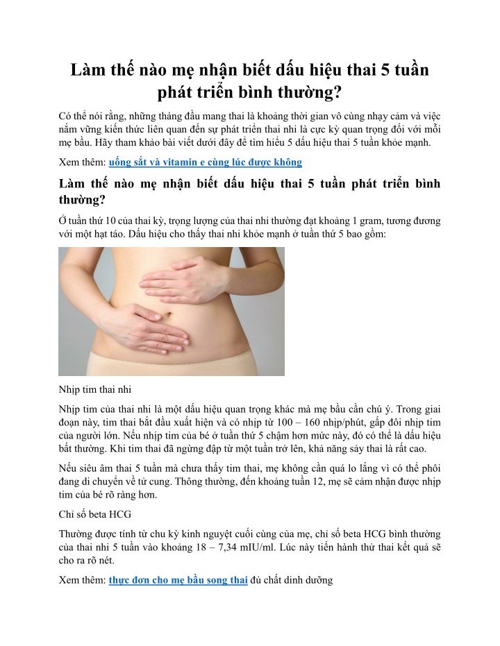 l m th n o m nh n bi t d u hi u thai n.w