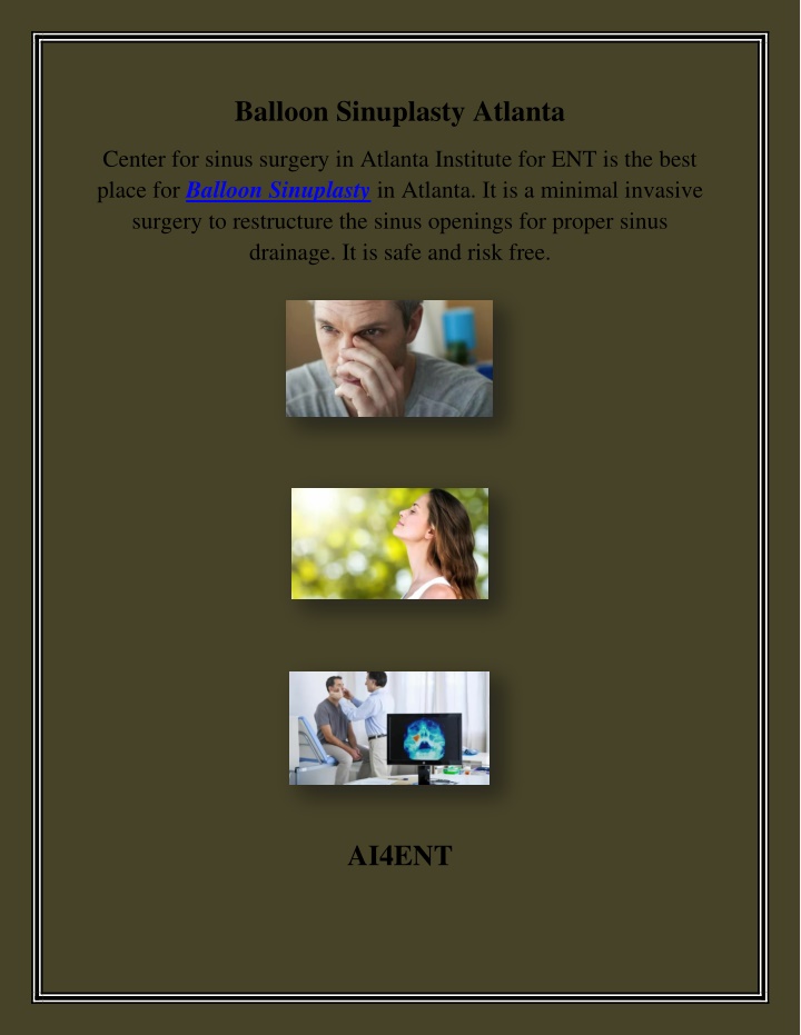 balloon sinuplasty atlanta n.w