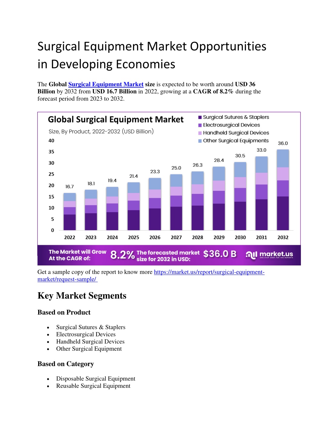 surgical equipment market opportunities l.w