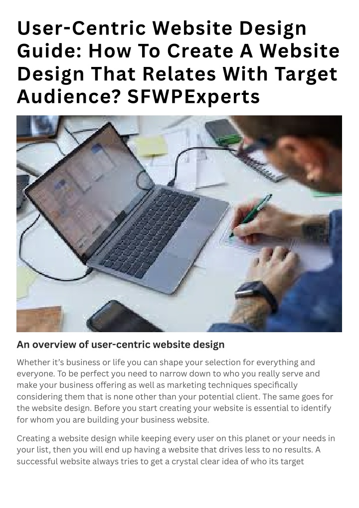 user centric website design guide how to create n.w