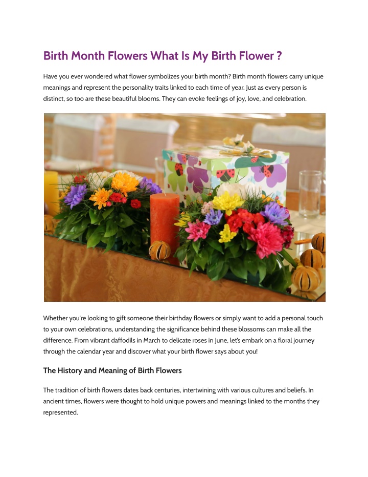 birth month flowers what is my birth flower n.w
