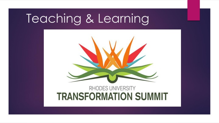 Enhancing Teaching and Learning Through Curriculum Transformation