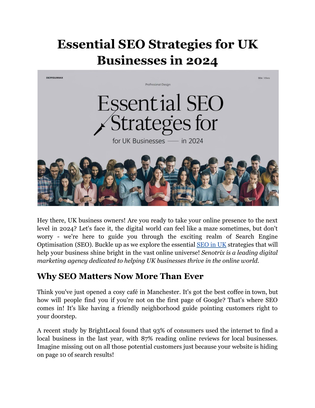 essential seo strategies for uk businesses in 2024 l.w