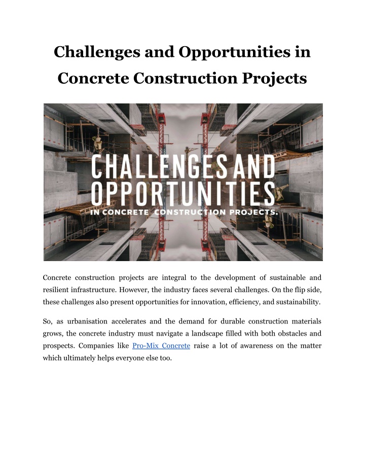 challenges and opportunities in n.w