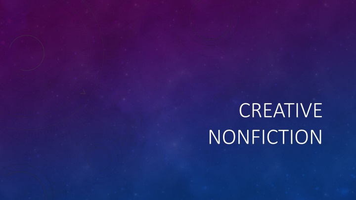 Creative Nonfiction: A Comprehensive Guide