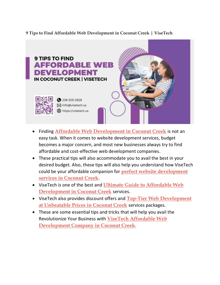 9 tips to find affordable web development n.w