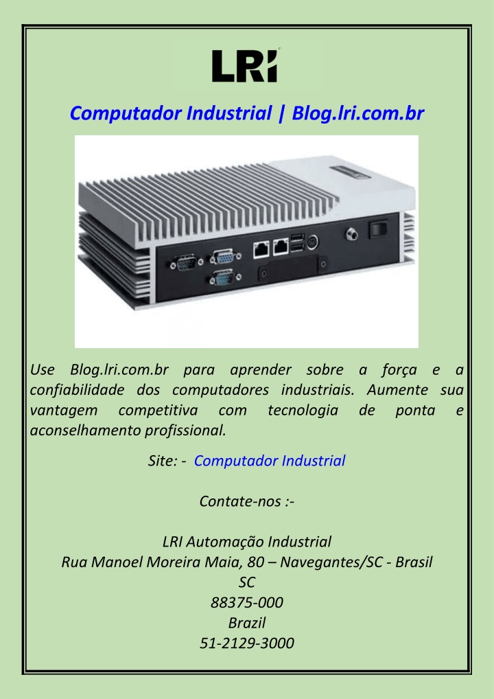 computador industrial blog lri com br n.w