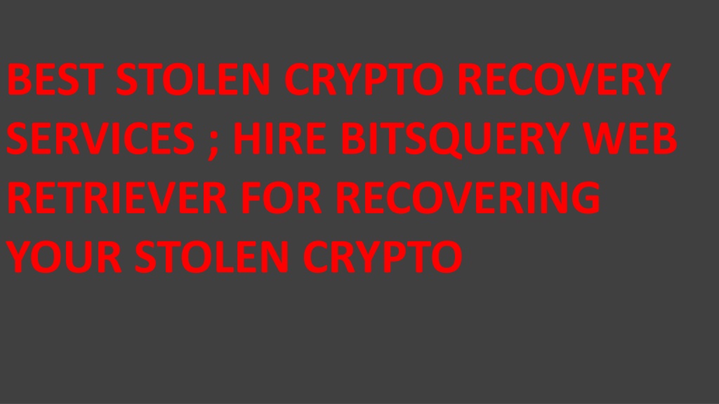 best stolen crypto recovery services hire l.w