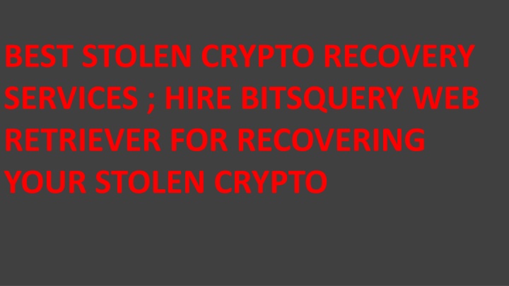 best stolen crypto recovery services hire n.w