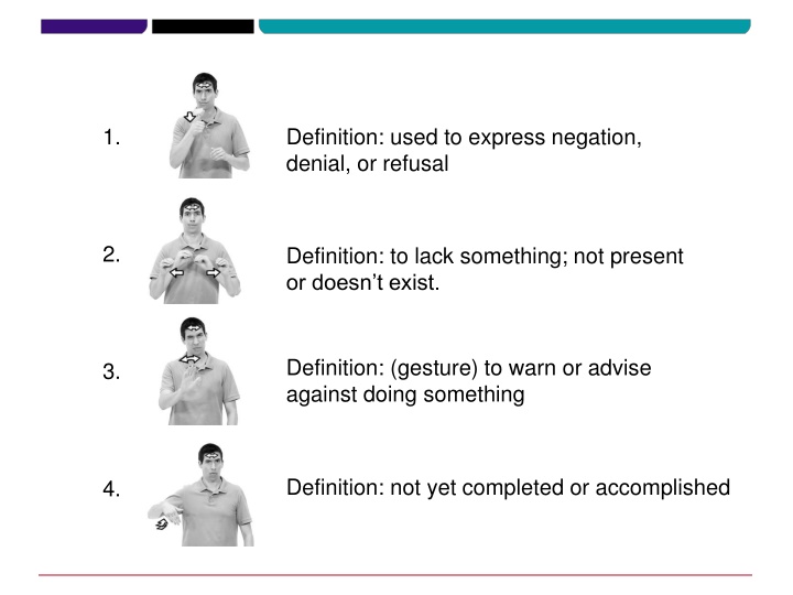 Negative Sentences: Translations and Examples