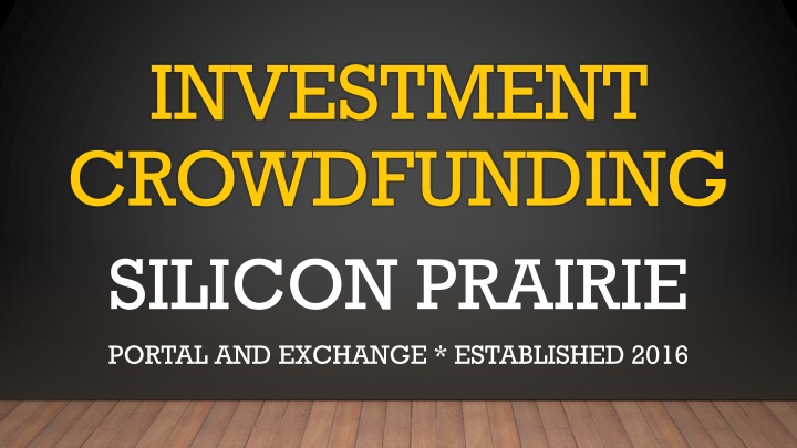 Crowdfunding Platform for Business Financing and Investment Opportunities