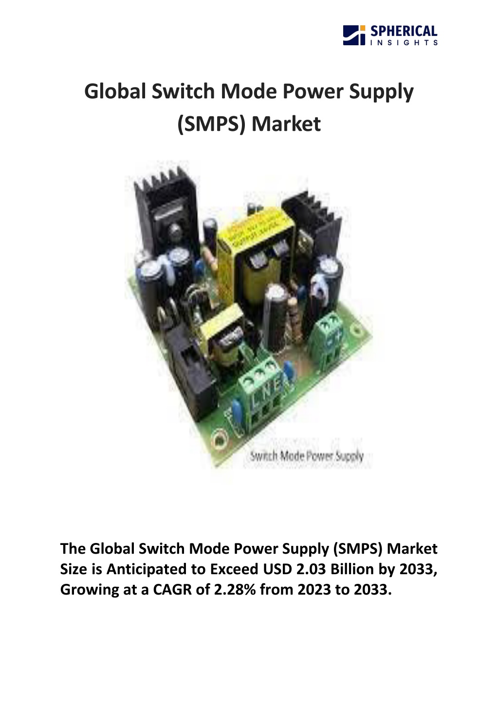 global switch mode power supply smps market l.w