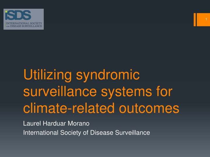 Harnessing Syndromic Surveillance Systems for Climate-Related Outcomes