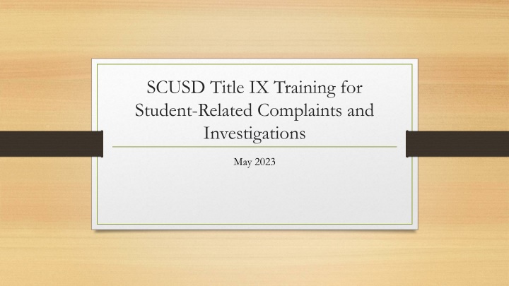 Title IX Regulations and Guidelines in Education