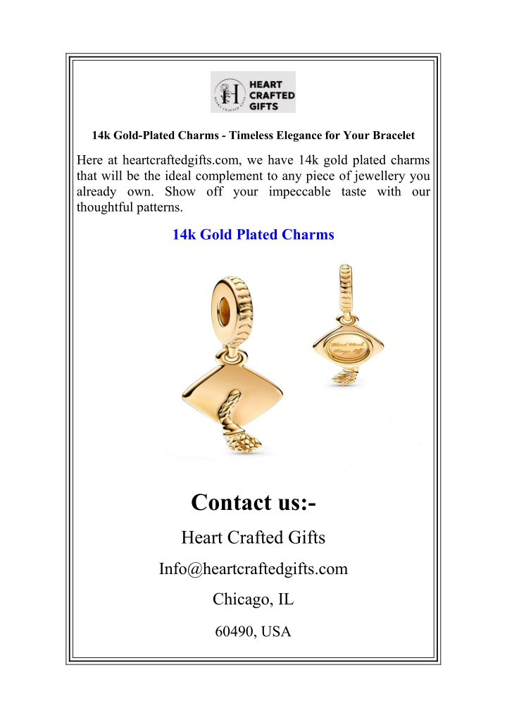 14k gold plated charms timeless elegance for your n.w