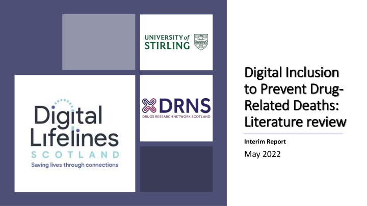 Digital Inclusion to Prevent Drug-Related Deaths: Literature Review Interim Report