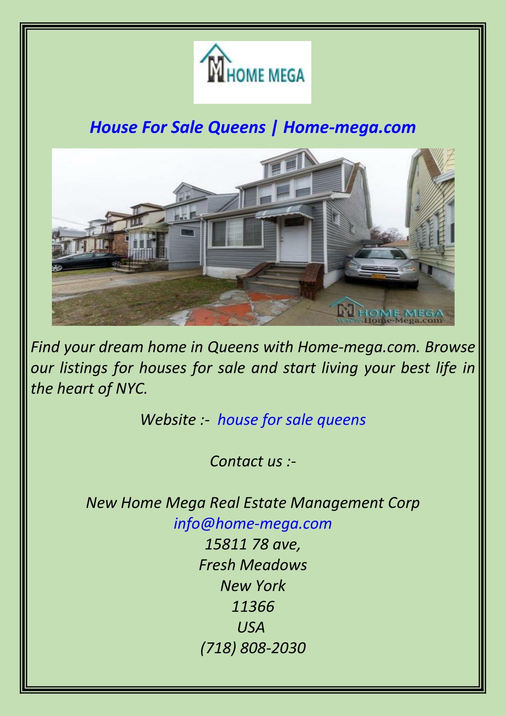 house for sale queens home mega com l.w