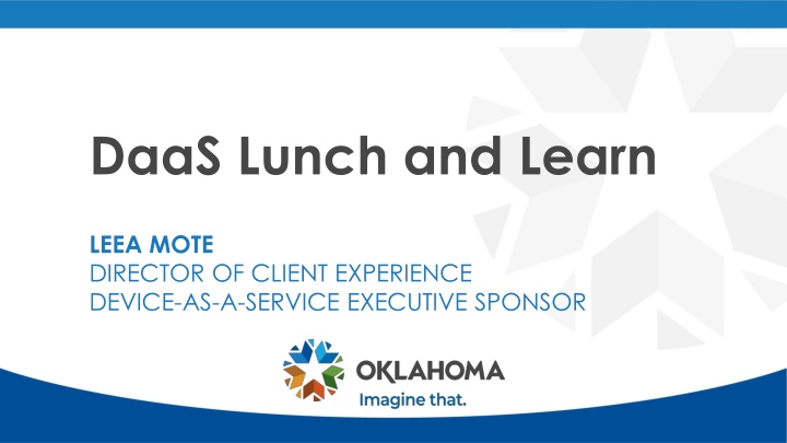Device-as-a-Service Lunch and Learn Event Overview
