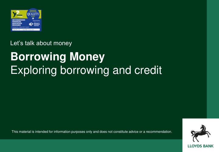 Borrowing and Credit: Key Concepts and Considerations