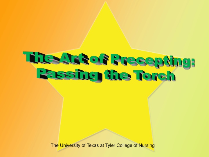 Preceptorship Training at the UT Tyler College of Nursing