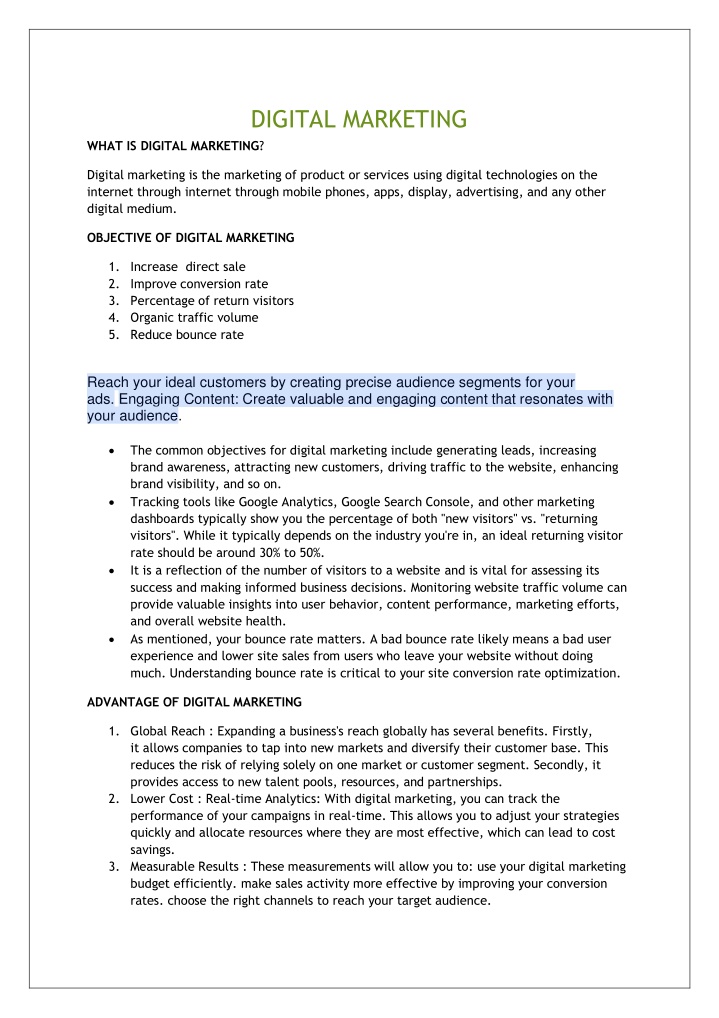 digital marketing n.w