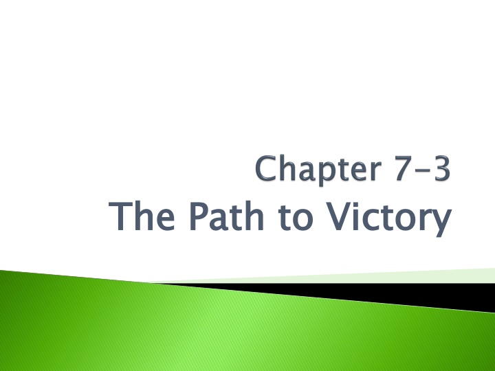 The Path to Victory: American Revolution in the South