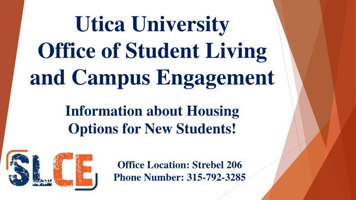 Utica University Housing Information for New Students