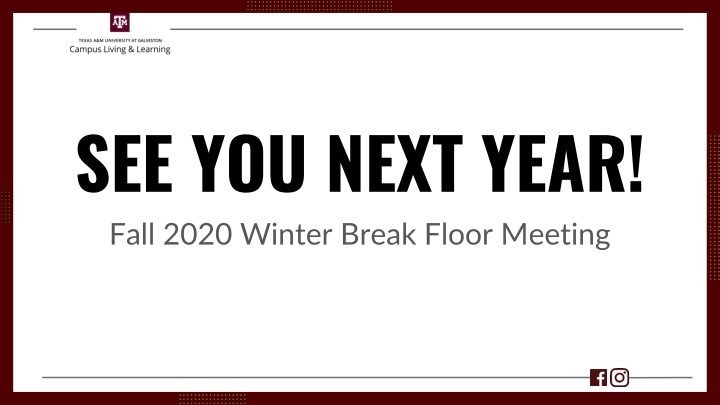 Residence Hall Winter Break Guidelines Fall 2020