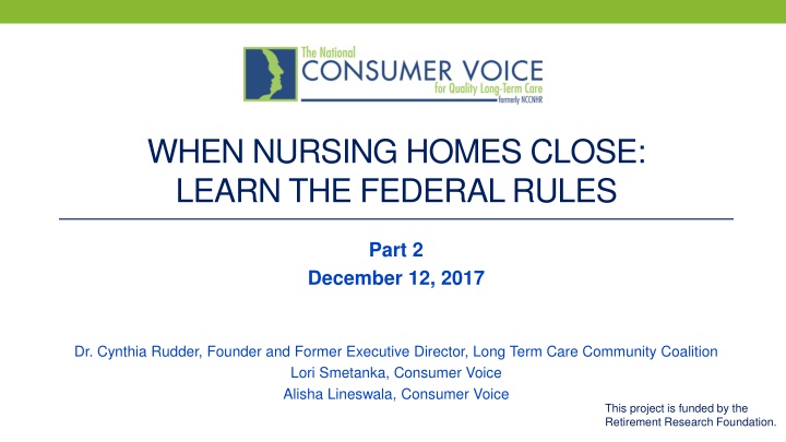 The Impact of Nursing Home Closures