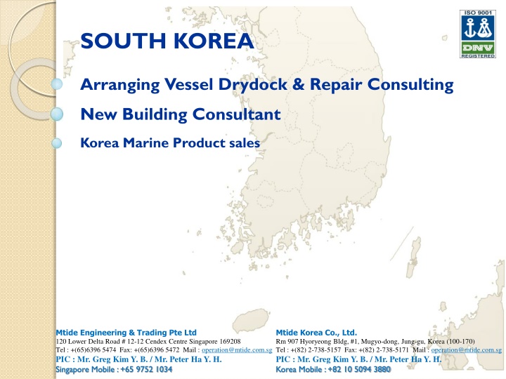 Comprehensive Shipyard Consulting and Services in Korea and Singapore