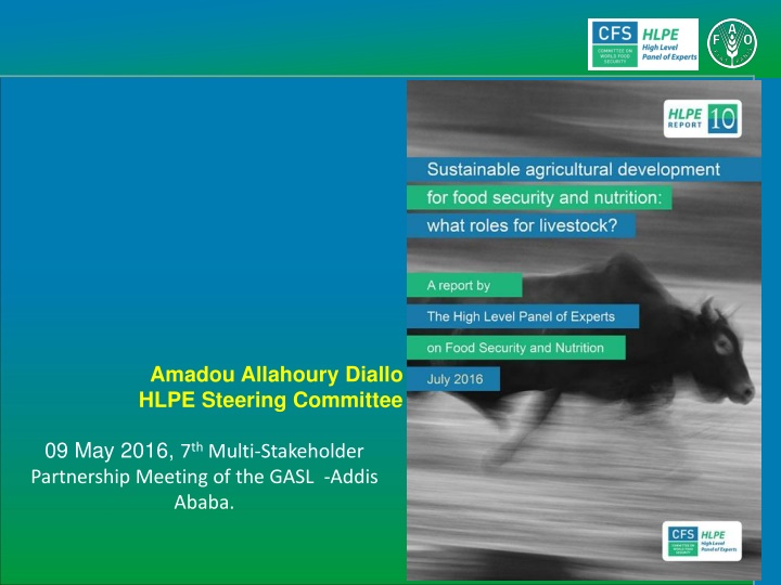 Livestock: Key Driver for Sustainable Agricultural Development