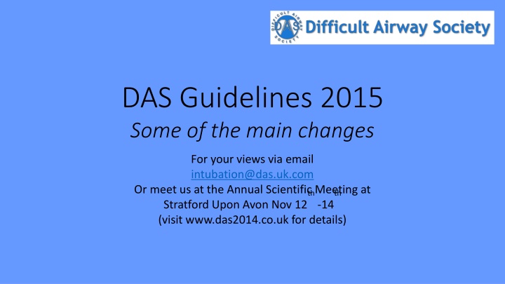Updates on DAS Guidelines 2015: Key Changes and Recommendations