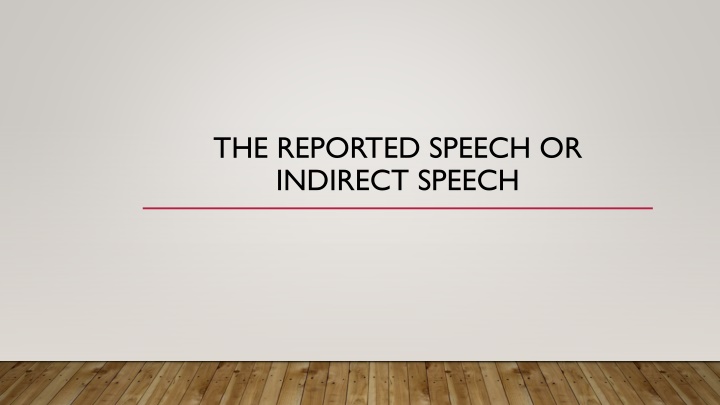 Mastering Reported Speech: Simple Present to Simple Past
