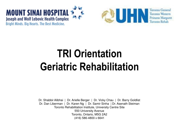 Geriatric Rehabilitation and Disability Models