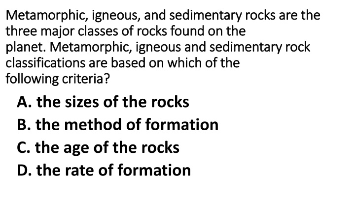 Rocks: Types, Formation, and Properties