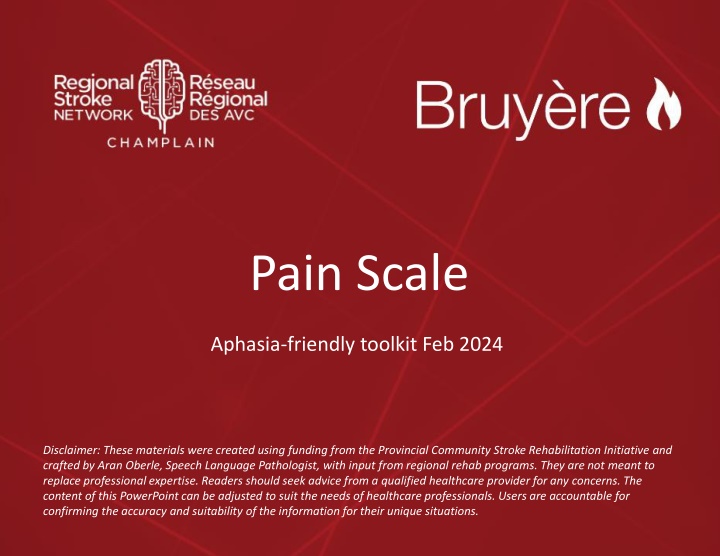 Pain Scale Aphasia-Friendly Toolkit - Feb 2024