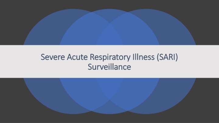 Surveillance and Monitoring of Severe Acute Respiratory Illness (SARI) for COVID-19