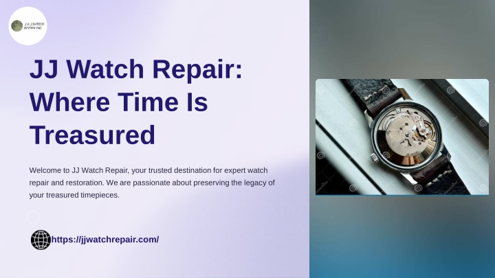 jj watch repair where time is treasured n.w