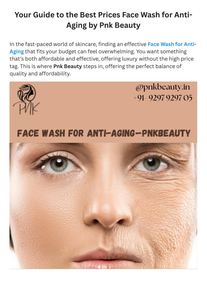your guide to the best prices face wash for anti n.w
