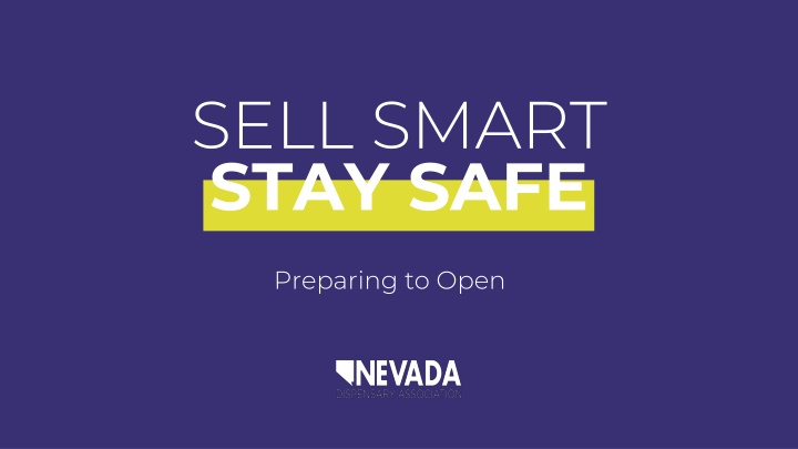 Guidelines for Safe Reopening of Cannabis Dispensaries in Nevada